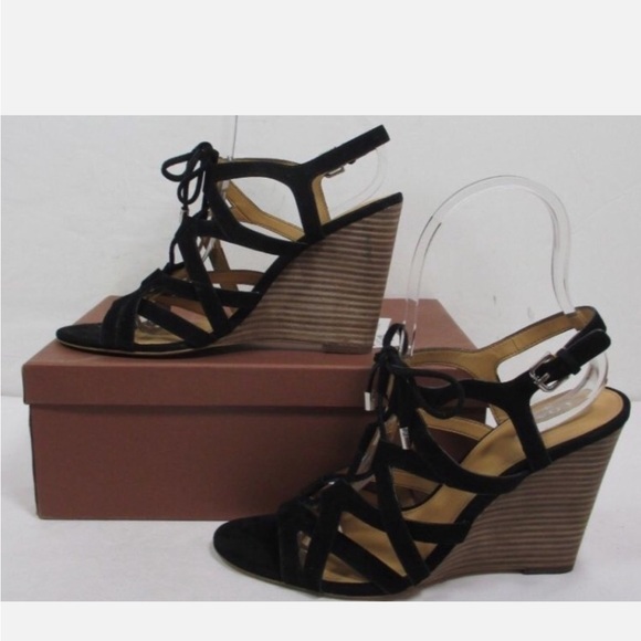 COACH 'Joy' High Heel Wood Wedge 6 - Picture 2 of 2
